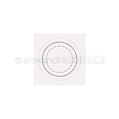 Alexandra Renke Prägefolder Typo Kreis Weihnachten 15.0cm PRE-ORDER Lieferbar ab 20.10.2025
