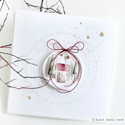 Alexandra Renke Prägefolder Typo Kreis Weihnachten 15.0cm PRE-ORDER Lieferbar ab 20.10.2025