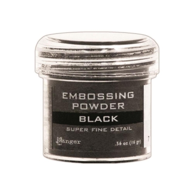 Ranger Embossingpulver Super Fine schwarz Embossing Powder Super Fine Detail Black