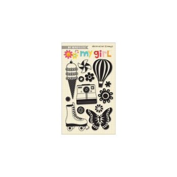 My Mind's Eye - Clearstempelset My Girl Acrylic Stamps 13 Stück