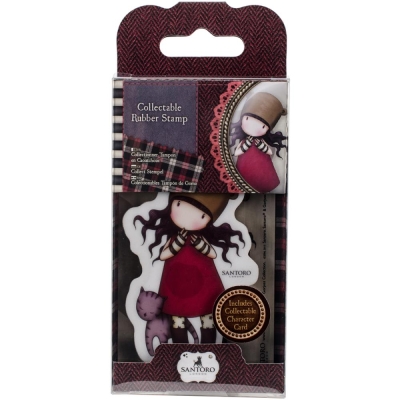 GRATIS! Docrafts - Santoro Gorjuss Mini Rubber Stamp Purrrrfect Love