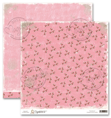 GRATIS! Magnolia Papier Sea Breeze Granma's Rose Garden 12x12"