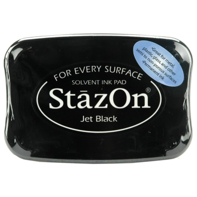 Tsukineko StazOn Stempelkissen schwarz Jet Black