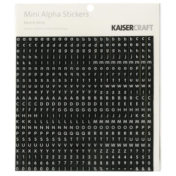 GRATIS! Kaisercraft - Mini Alphabet Stickers