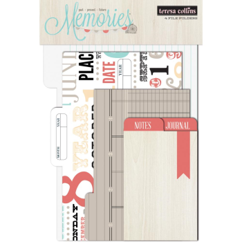 GRATIS! Teresa Collins - Memories Cardstock File Folders 4 Stück