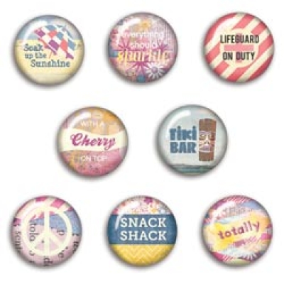 GRATIS! Basic Grey Soleil Collection Flair-Aufkleber