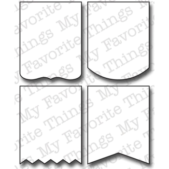 My Favorite Things - Die-Namics Stanzschablonen Set Mix and Match Banners Dies
