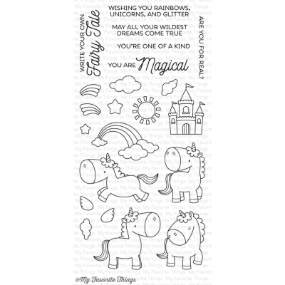 GRATIS! My Favorite Things - Clearstempelset Magical Unicorns 4x8"