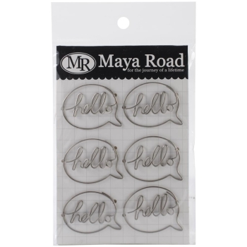 GRATIS! Maya Road Clips Sprechblasen Vintage Metal Trinkets 6 Stück