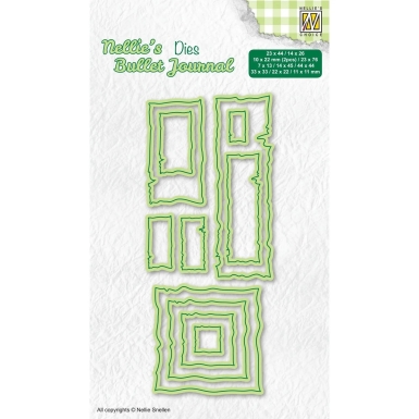Nellie's Choice Stanzformen Bullet Journal Frames PRE-ORDER Lieferbar ab 17.11.2025