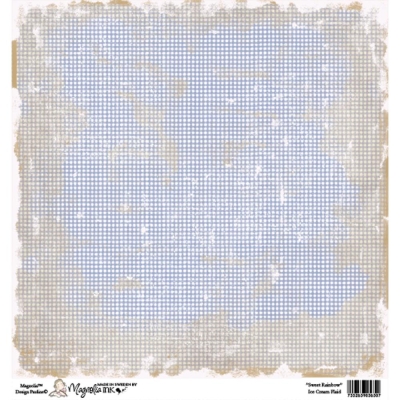 Magnolia Papier Sweet Rainbow Ice Cream Plaid 12x12"