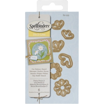 GRATIS! Spellbinders Shapeabilities Stanzen D-Lites Pretty Petals Dies