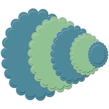 Spellbinders Nestabilities Stanzen Classic Scalloped Ovals Large