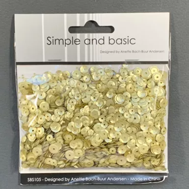 Simple and Basic Pailletten Platinum Sequin Mix 30gr