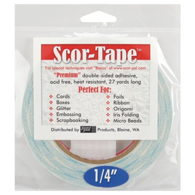 Scor-Tape - Doppelseitiges Klebeband 1/4" 6mm - 24m