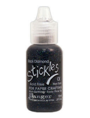 Ranger Stickles Glitter Glue Black Diamond 18ml