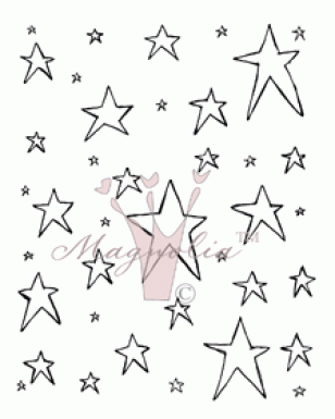 Preview: GRATIS! Magnolia Clingstempel Sterne Hintergrund Cling Stamp Star Background