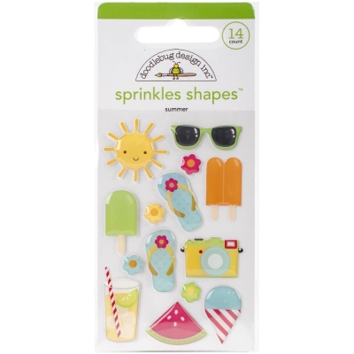 Doodlebug Design Stickers Sunkissed Sprinkles Summer Shapes