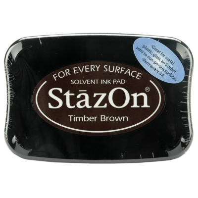 Tsukineko StazOn Stempelkissen braun Timber Brown