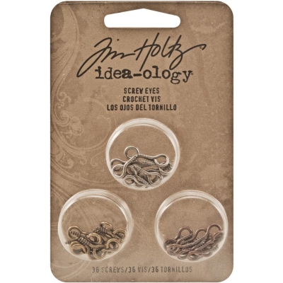 Tim Holtz - idea-ology Screw Eyes 36 Stück