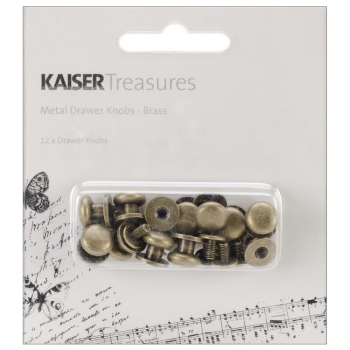 GRATIS! Kaisercraft - Metal Drawer Knobs Brass