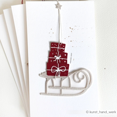 Preview: Alexandra Renke Stanzformen Grosser Schlitten 9.0x4.5cm PRE-ORDER Lieferbar ab 10.11.2025
