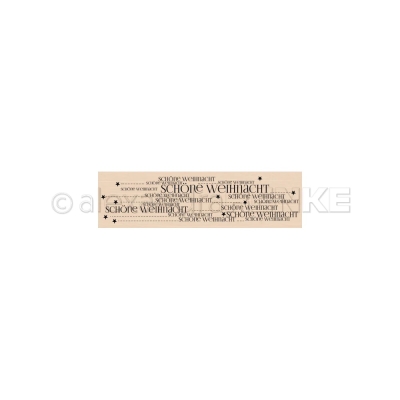 Alexandra Renke Holzstempel "Schöne Weihnacht Schriftzug" 9.0x2.0cm