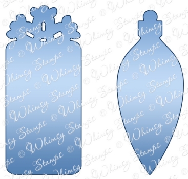 GRATIS! Whimsy Stamps Stanzschablonen Holiday Gift Tags Die Set