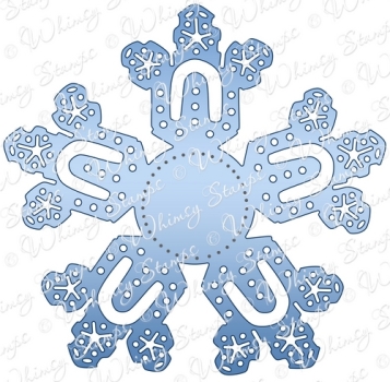 Whimsy Stamps Stanze Schneeflocke Snowflake Doily Die 10.5cm