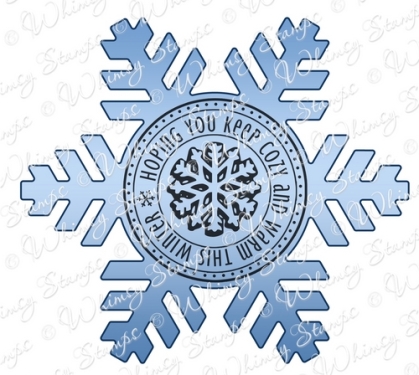 Whimsy Stamps Stanzform Schneeflocke Snowflake Mini Seal Die