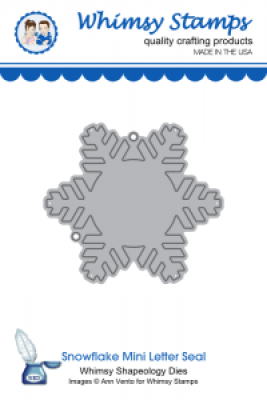 Whimsy Stamps Stanzform Schneeflocke Snowflake Mini Seal Die