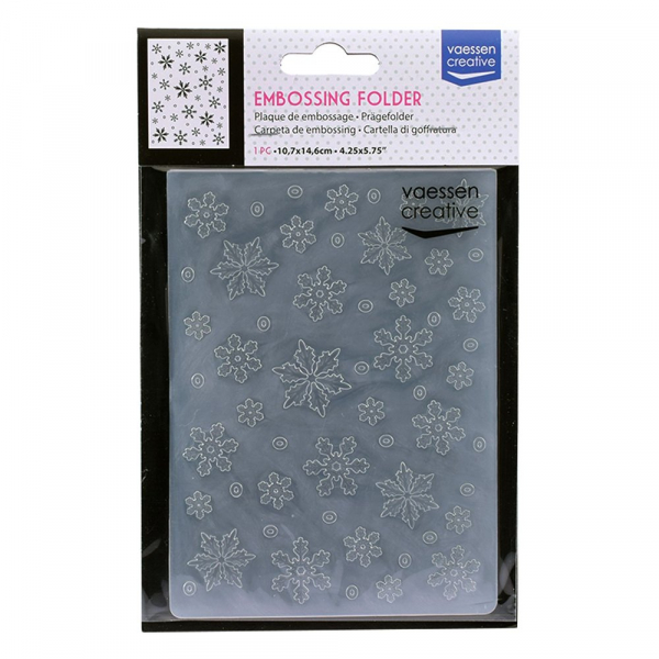 Vaessen Creative Prägeschablone Schneeflocken PRE-ORDER Wieder lieferbar ab 17.11.2025