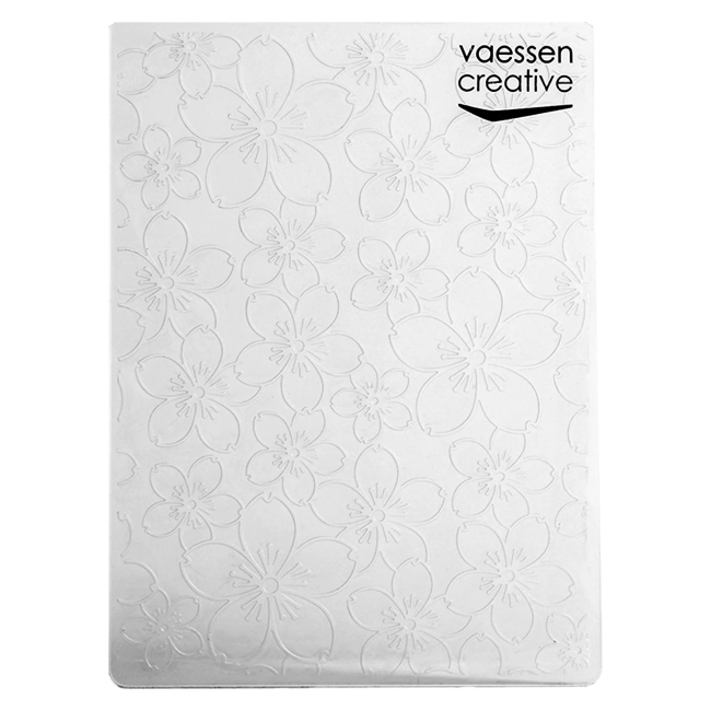 Vaessen Creative Prägeschablone Kirschblüten 10.7x14.6cm PRE-ORDER Lieferbar ab 06.02.2026