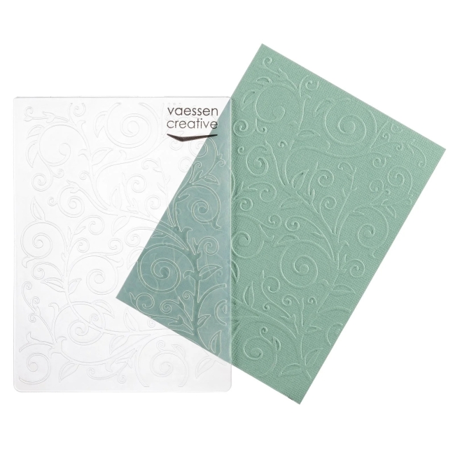 Vaessen Creative Prägeschablone Weinreben 10.5x14.5cm