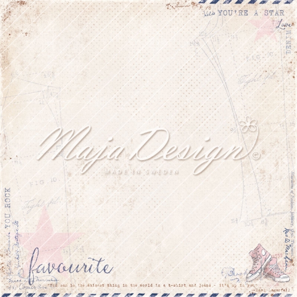 Maja Design Papier Denim & Girls Favourite Jeans 12x12"