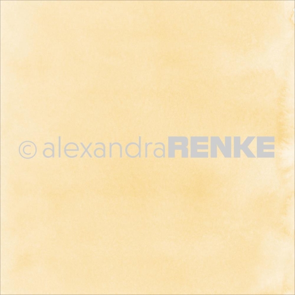 Alexandra Renke Papier Yellow Watercolor Design Paper 12"X12"