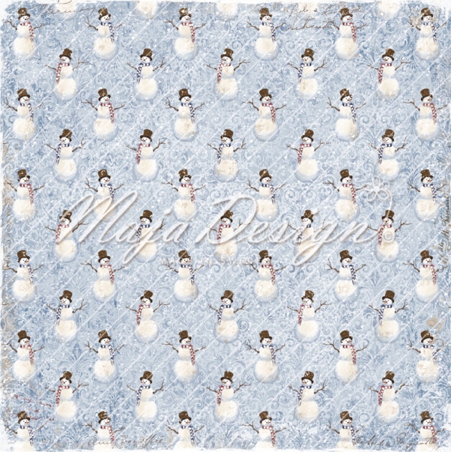 Maja Design Papier Holiday in the Alps Snowmen 12x12