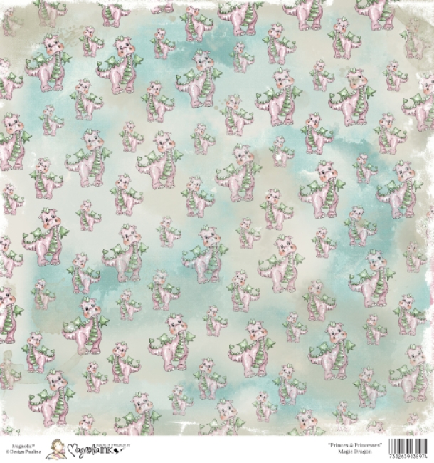 Magnolia Papier Princes & Princesses Magic Dragon 12x12"