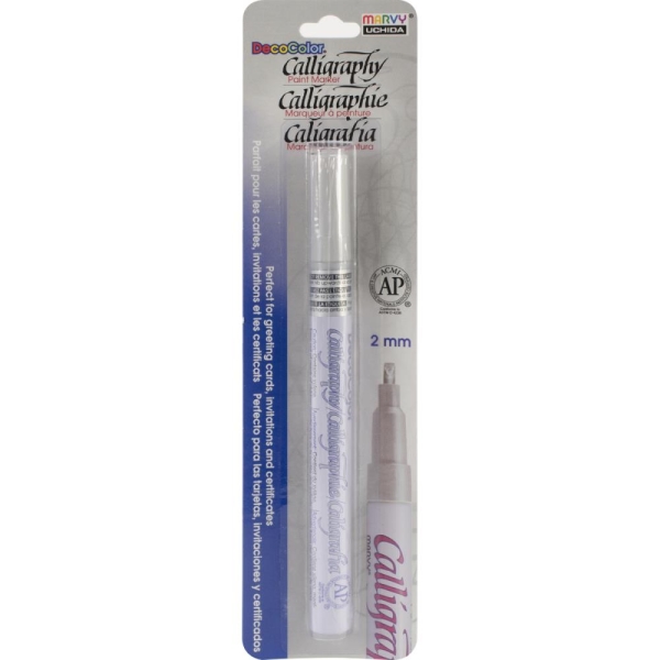 GRATIS! Uchida - Deco Color Calligraphy Opaque Paint Marker Silber