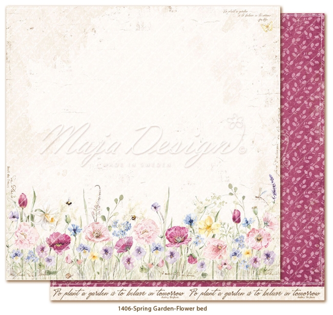 Maja Design Papier Spring Garden Flower Bed 12x12"