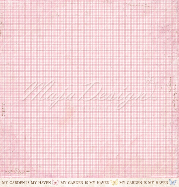 Maja Design Papier Spring Garden Pink Poppies 12x12"