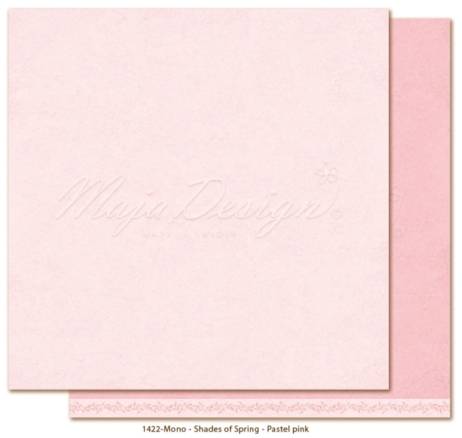 Maja Design Monochromes Shades of Spring Garden Pastel Pink 12x12"