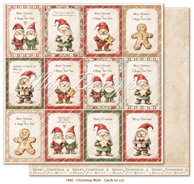Maja Design Christmas Wish Cards to Cut 12x12"