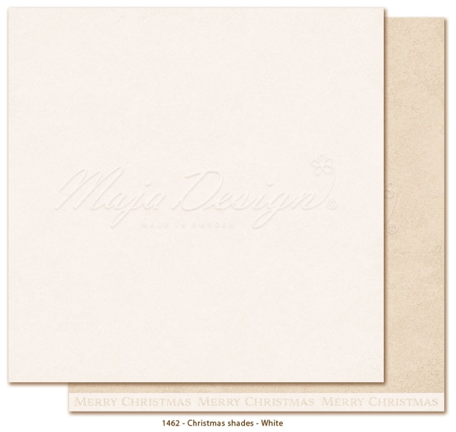 Maja Design Papier Monochromes Christmas Shades White 12x12" PRE-ORDER Lieferbar ab 31.10.2025