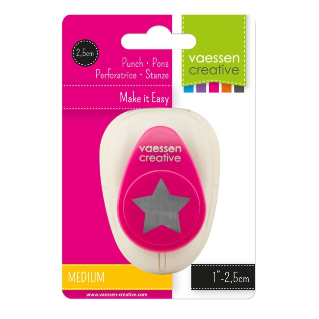 Vaessen Creative Handmotivstanzer Stern medium 2.5cm