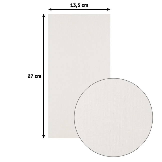 Vaessen Creative Florence Leinenkarton Off-White 27.0x13.5cm