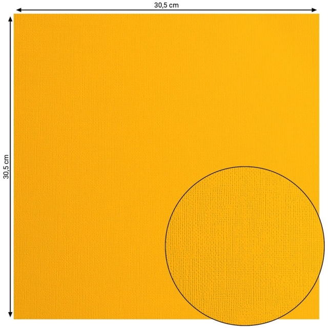 Vaessen Creative Florence Tonkarton Texture Saffron 12x12"