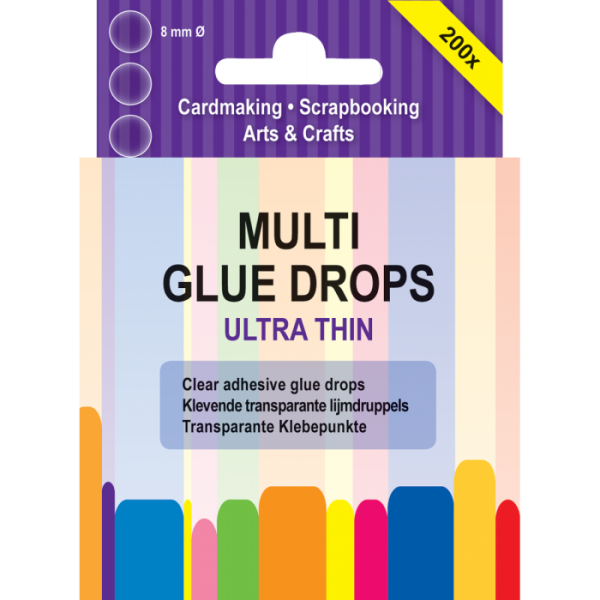 JEJE Transparente Klebepunkte Multi Glue Drops Ultra Thin 8mm