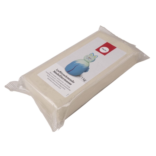 Rayher Lufttrocknende Modelliermasse weiss 1kg