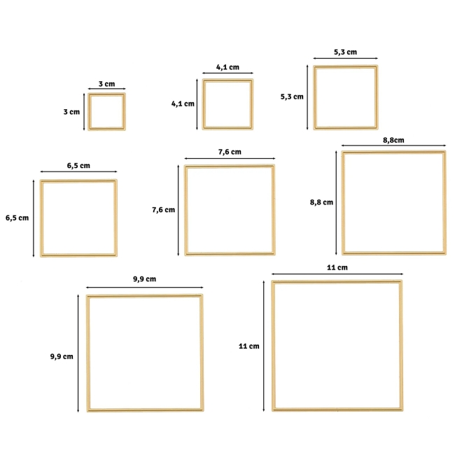 Vaessen Creative Stanzformen Quadrate
